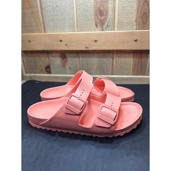 Birkenstock Arizona EVA Sandals EU 39 US 8-8.5 Coral 250mm Womens - Picture 1 of 9